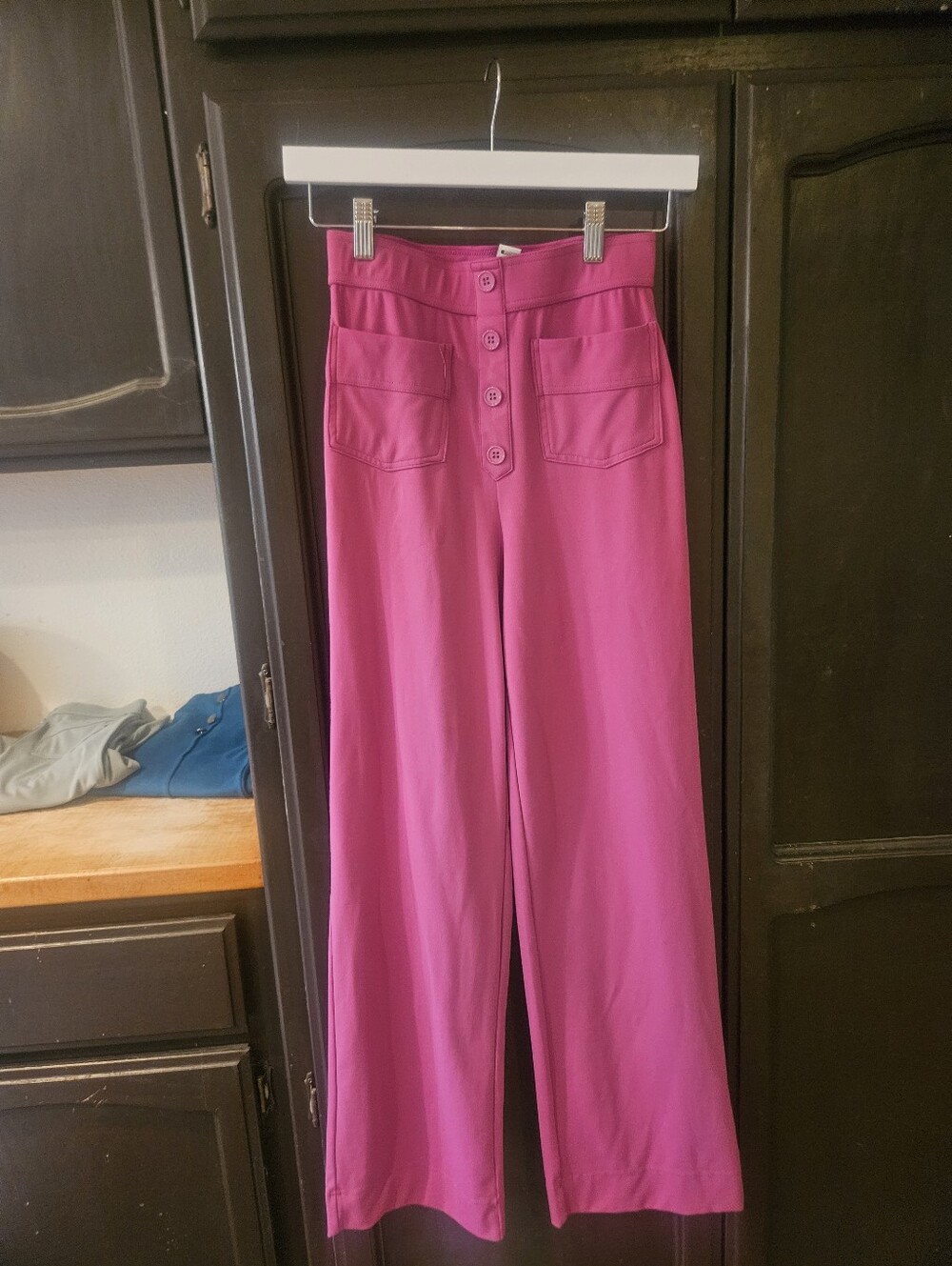 Halara High-Waist Wide Leg Pants in Fuchsia